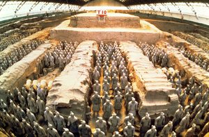 Armée de Terre Cuite, Dynastie Qin, 210 av. J.-C. (détail)